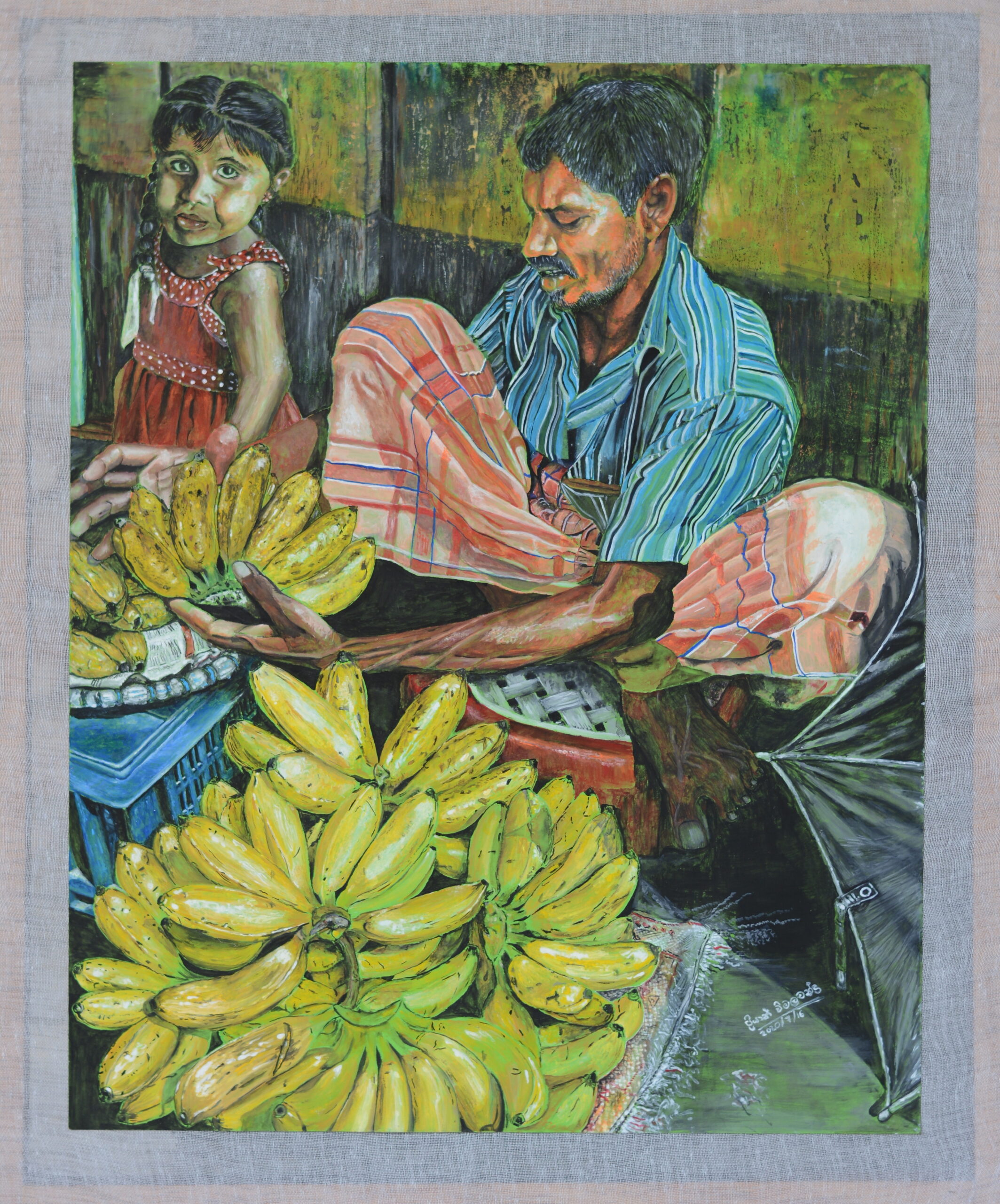 Banana seller and his daughter_Priyan Wimalachandra